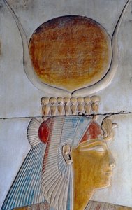 Perfil de Isis, Templo de Seti I, Abidos de Egyptian 19th Dynasty