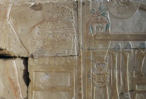 Relieve, Templo de Ramsés II, Abidos, Egipto, Civilización egipcia, Reino Nuevo, Dinastía XIX (foto)