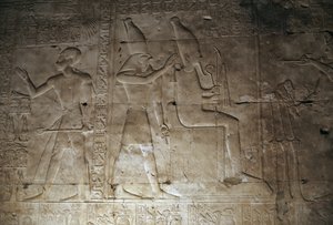 Relieve, Templo de Seti I, Abidos, Egipto, Civilización egipcia, Reino Nuevo, Dinastía XIX (foto)