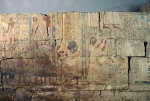 Relieve de la tumba de Netcherouymes, alto funcionario de Ramsés II, Saqqara, Egipto, Civilización egipcia, Reino Nuevo, Dinastía XIX de Egyptian 19th Dynasty