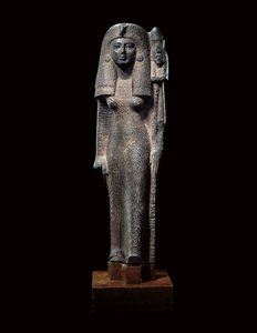 Estatua portadora de estandarte de la Reina Nefertari, Nuevo Reino, c.1290-1224 a.C. de Egyptian 19th Dynasty
