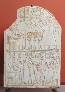 Estela de Penboui, guardián de Deir el-Medina, de Tebas, Nuevo Reino