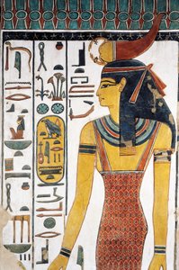 La diosa Selkis, fresco, entrada al vestíbulo, Tumba de Nefertari (QV66), Valle de las Reinas, Tebas de Egyptian 19th Dynasty