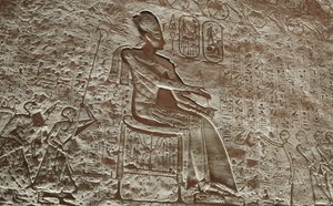 El gran templo de Abu Simbel de Egyptian 19th Dynasty