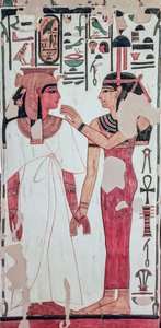 Tumba de Nefertari. (pintura mural) de Egyptian 19th Dynasty
