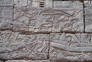 El Pueblo del Mar, Batalla Naval de Ramsés III, Medinet Habu, 1195-64 a.C.