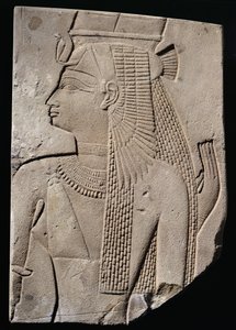 Relieve de una consorte divina, Período Tardío, c.780-656 a.C.