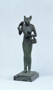Estatuilla de la diosa Bastet, Tercer Periodo Intermedio (bronce) de Egyptian 25th Dynasty