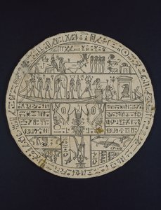 Disco amuleto (hipocefalo) hecho para Tasheritenkhonsu, c.664-525 a.C.