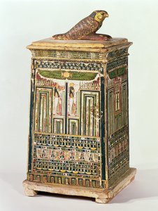 Caja de jarra canópica, de Saqqara, Periodo Tardío
