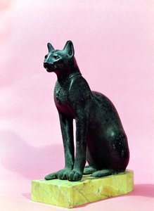 Escultura de un gato, Periodo Tardío