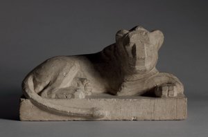 Estatuilla de un león, 380-246 a.C. de Egyptian 30th Dynasty