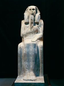 Estatua del faraón Djoser, de Saqqara, dinastía III de Egyptian 3rd Dynasty
