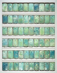 Azulejos, de la pirámide escalonada de Djoser, Saqqara, Reino Antiguo, 2667-2648 a.C.