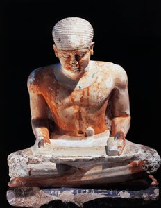 Escriba sentado, de Giza Egipto 2575 a.C., dinastía IV