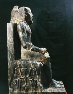 Estatua del faraón Jafra, Dinastía IV, Egipto de Egyptian 4th Dynasty