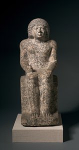 Estatua sentada de Nykara, 2408-2377 a.C. de Egyptian 5th Dynasty