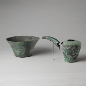 Jarra y palangana de Egyptian 6th Dynasty