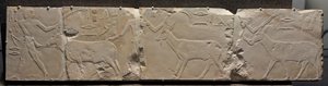 Relieve de hombres trayendo animales del desierto, c.2311-2281 a.C. de Egyptian 6th Dynasty