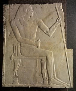 Relieve de Nyankhnesut Sentado, de Saqqara, c.2311-2281 a.C. de Egyptian 6th Dynasty