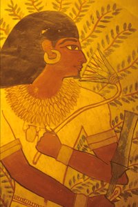 Antiguo Egipto, Tumba de Sennufer, Tebas, Luxor, Pintura mural, fresco