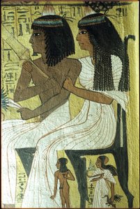 Antiguo Egipto, Pintura mural, Tumba de Sennedjem, Tumba de los Nobles, Tebas, Deir el Medina de Egyptian Egyptian