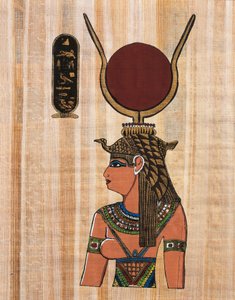 Cleopatra VII, reconstrucción de un relieve del templo de Kom Ombo
