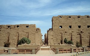 Antigüedad egipcia: vista del templo de Karnak. Egipto de Egyptian Egyptian