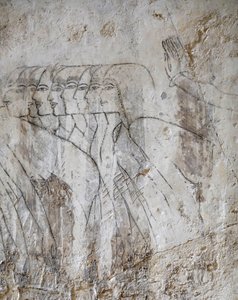 Dibujo de un grupo de mujeres, tumba de Ramose de Egyptian Egyptian