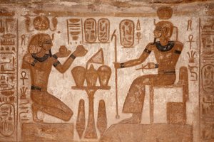 El gran templo de Abu Simbel de Egyptian Egyptian