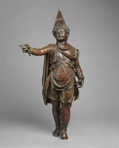 Estatuilla de bronce de un niño con vestimenta oriental, mediados-finales del siglo I a.C. (bronce) de Egyptian Ptolemaic Period