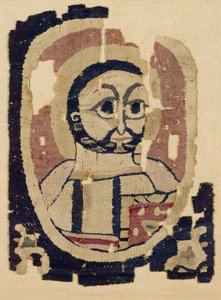 Fragmento de una cabeza, copto de Egyptian School