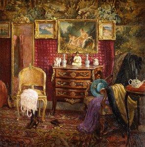 Interior de un tocador de Einar Wegener