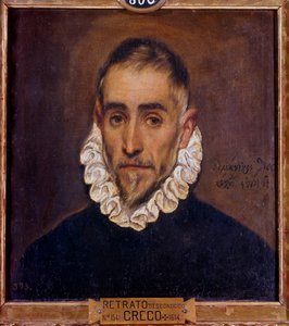 Retrato de un caballero. Pintura de Domenikos Theotokopoulos, llamado El Greco (1541-1614) 1604. Dim. 0,64 x 0,51 m. Madrid, Museo del Prado de El Greco
