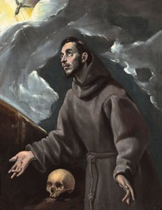 San Francisco recibiendo los estigmas, de El Greco, Dominico (1541-1614). Óleo sobre lienzo