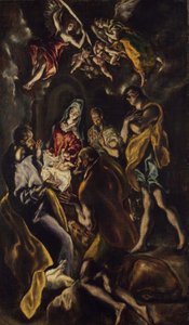 La Adoración de los Pastores, c.1612-14 de El Greco