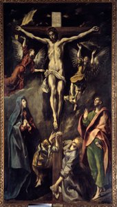 La crucifixión. Pintura de Domenikos Theotokopoulos dit El Greco (1541-1614)