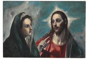 Cristo despidiéndose de su madre de El Greco