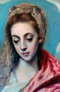 Sagrada Familia con Santa Ana (detalle), c1590-1595 de El Greco