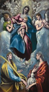 Madonna y Niño con Santa Martina y Santa Inés, 1597-1599