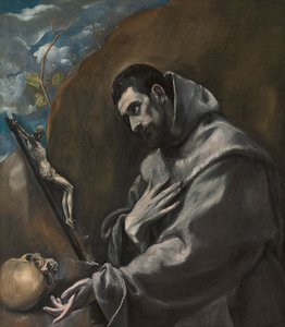San Francisco de Asís en meditación