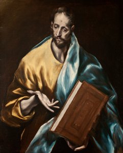 Español:  El apóstol Santiago el Menor Apostle St James the Less de El Greco