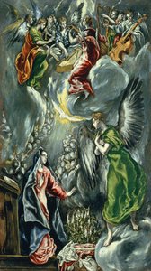 Spanish: La Anunciación Annunciation de El Greco