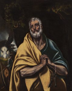 Español:  Las lágrimas de San Pedro The Tears of Saint Peter de El Greco