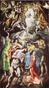 El Bautismo de Cristo de El Greco