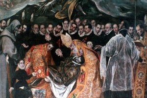 El entierro del Conde de Orgaz (detalle), 1586-1588 de El Greco