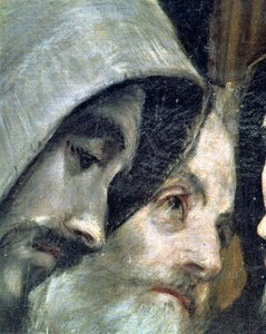 El Entierro del Conde de Orgaz, de una leyenda de 1323 (detalle) de El Greco