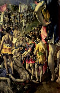 El Martirio de San Mauricio, 1580-83 (detalle)