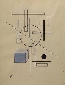 Composición. 1920 de Eliezer Markowich Lissitzky