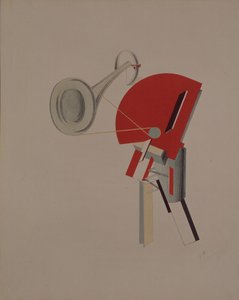 Recitador. Figurilla para la ópera Victoria sobre el sol de A. Kruchenykh, 1920-1921